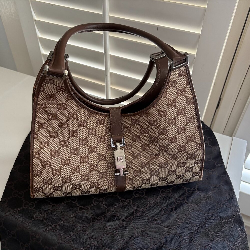 GUCCI Brown Monogram Small Bag
